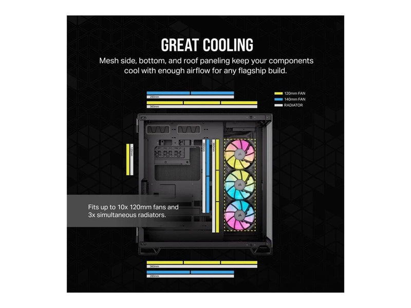 Corsair iCUE LINK 6500X RGB - Gehäuse - Tower - Schwarz