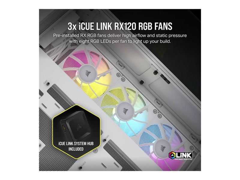Corsair iCUE 6500X RGB - Gehäuse - Tower - Weiß