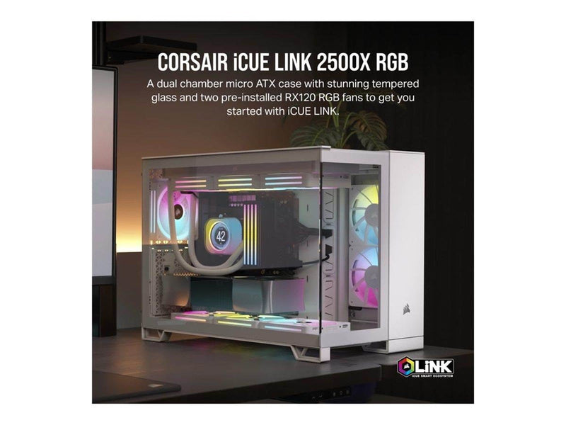 Corsair iCUE LINK 2500X RGB - Gehäuse - Tower - Weiß