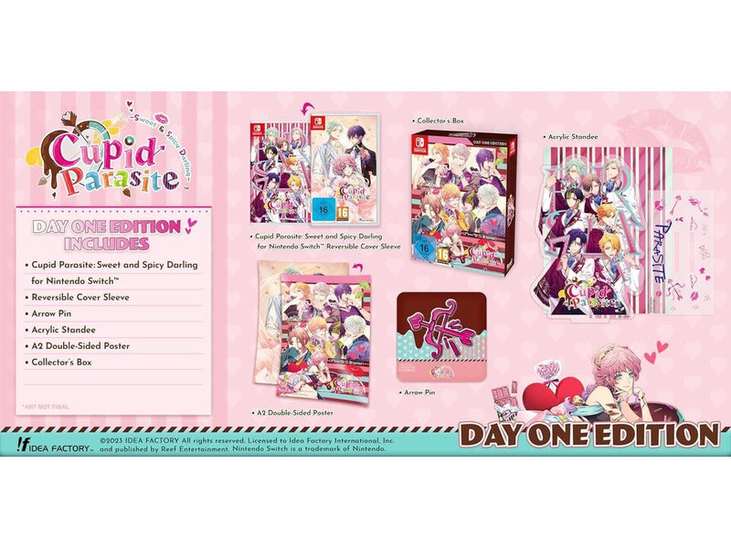 Cupid Parasite: Sweet and Spicy Darling (Day One Edition) - Nintendo Switch - Otome - PEGI 16