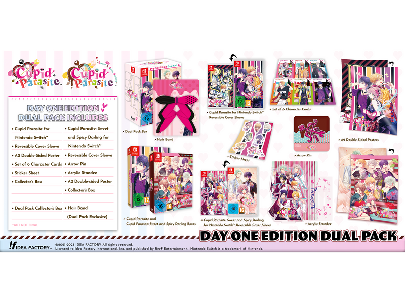 Cupid Parasite / Cupid Parasite: Sweet and Spicy Darling (Day One Edition Dual Pack) - Nintendo Switch - Otome - PEGI 16