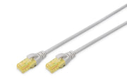 DIGITUS Patch-Kabel RJ-45 (M) zu RJ-45 (M) 0.5m Kupfer U/UTP Cat 6a grau (DK-1613-A-005)