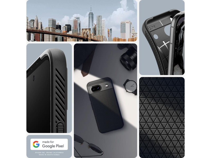 Spigen Liquid Air - matte black - Google Pixel 8a
