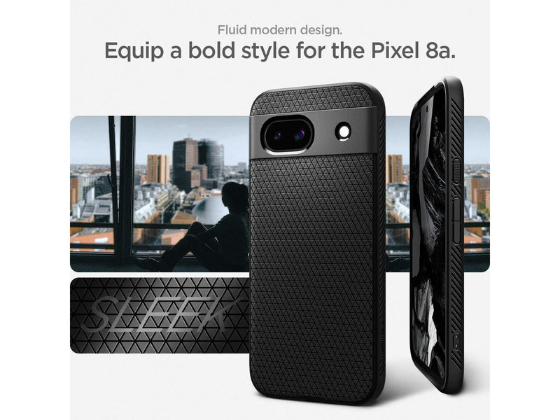 Spigen Liquid Air - matte black - Google Pixel 8a
