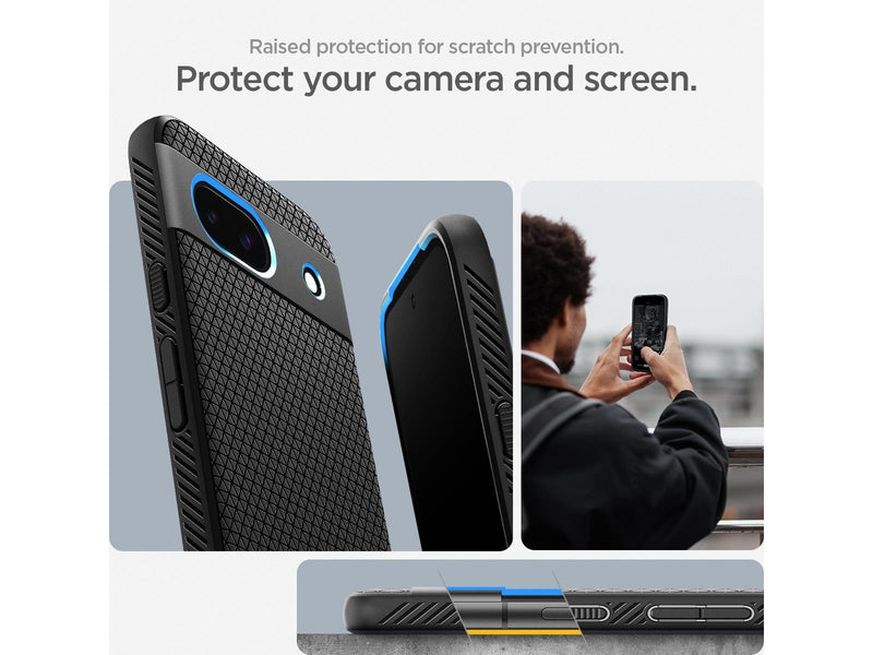 Spigen Liquid Air - matte black - Google Pixel 8a