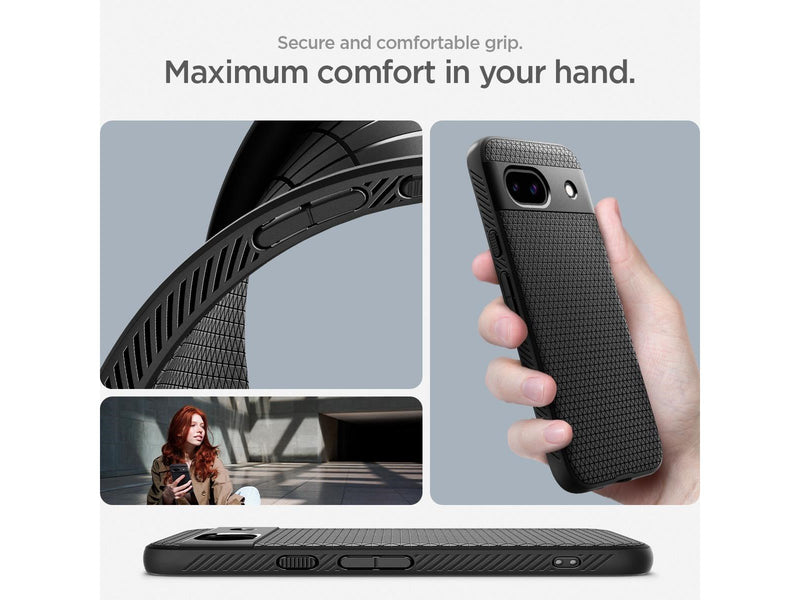 Spigen Liquid Air - matte black - Google Pixel 8a