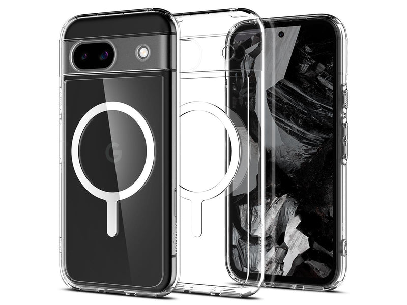 Spigen Ultra Hybrid OneTap Metal Ring MagSafe -  white - Google Pixel 8a