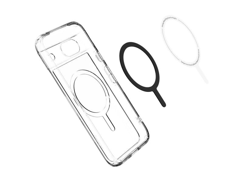 Spigen Ultra Hybrid OneTap Metal Ring MagSafe -  white - Google Pixel 8a