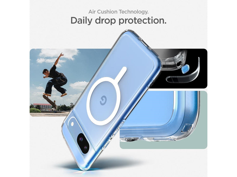 Spigen Ultra Hybrid OneTap Metal Ring MagSafe -  white - Google Pixel 8a