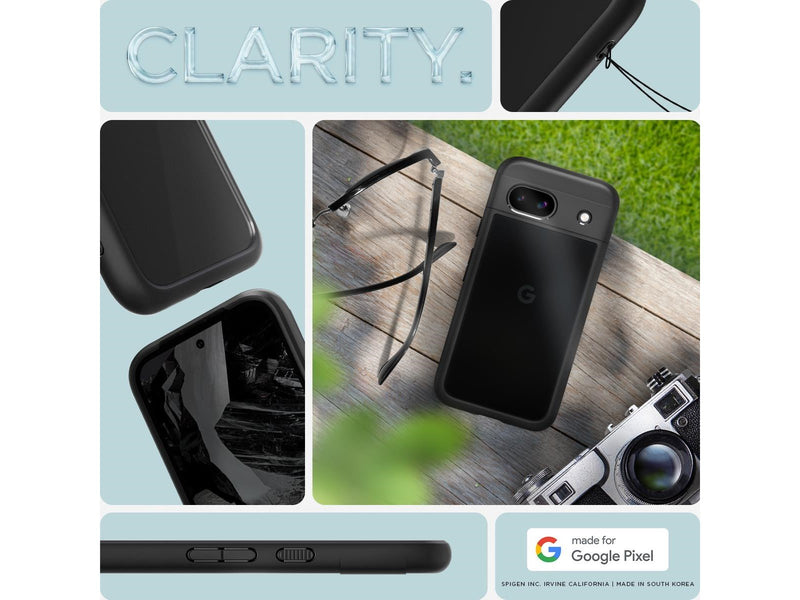 Spigen Ultra Hybrid - matte black - Google Pixel 8a