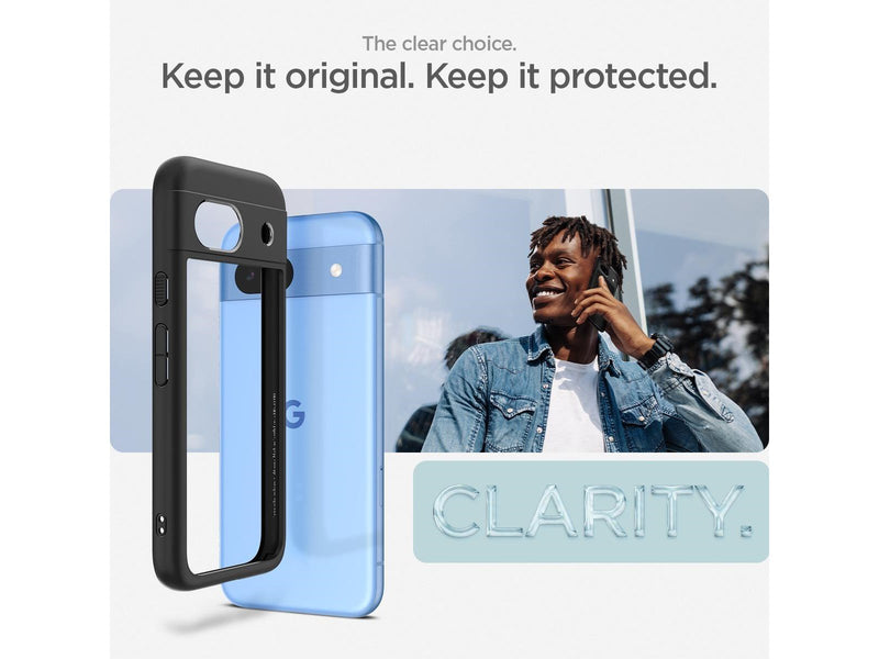 Spigen Ultra Hybrid - matte black - Google Pixel 8a