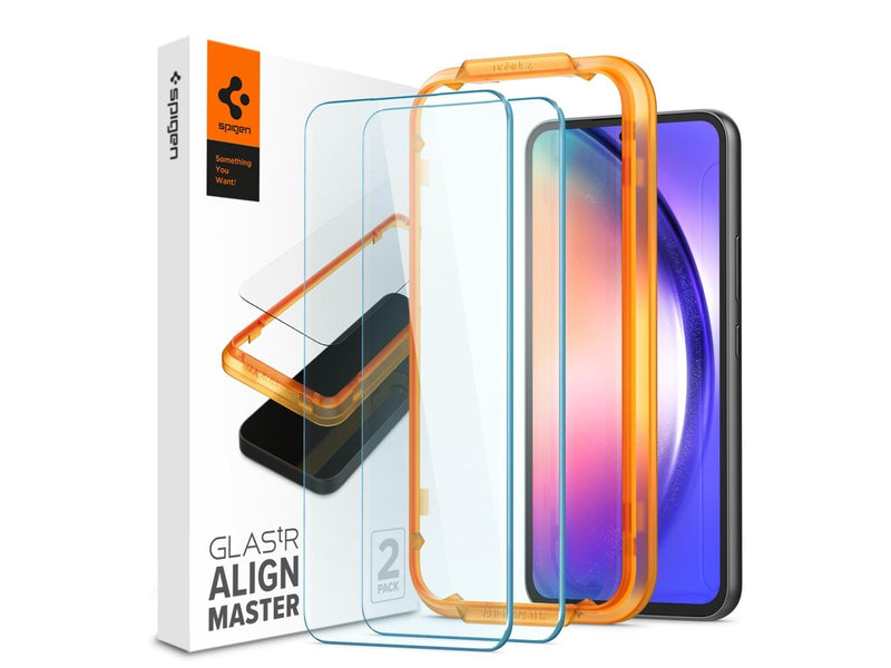 Spigen Glass tR AlignMaster Clear 2 Pack - Samsung Galaxy A54 5G
