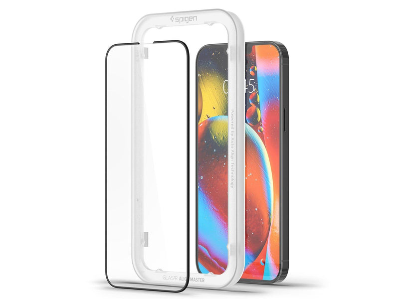 Spigen tR Align Master 2 Pack - FC Black - iPhone 16e/14/13/13 Pro