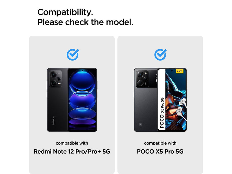 Spigen Glass tR Slim 2 Pack - Xiaomi Redmi Note 12 Pro 5G/Redmi Note 12 Pro+ 5G/POCO X5 Pro 5G