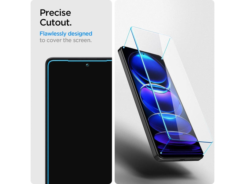 Spigen Glass tR Slim 2 Pack - Xiaomi Redmi Note 12 Pro 5G/Redmi Note 12 Pro+ 5G/POCO X5 Pro 5G