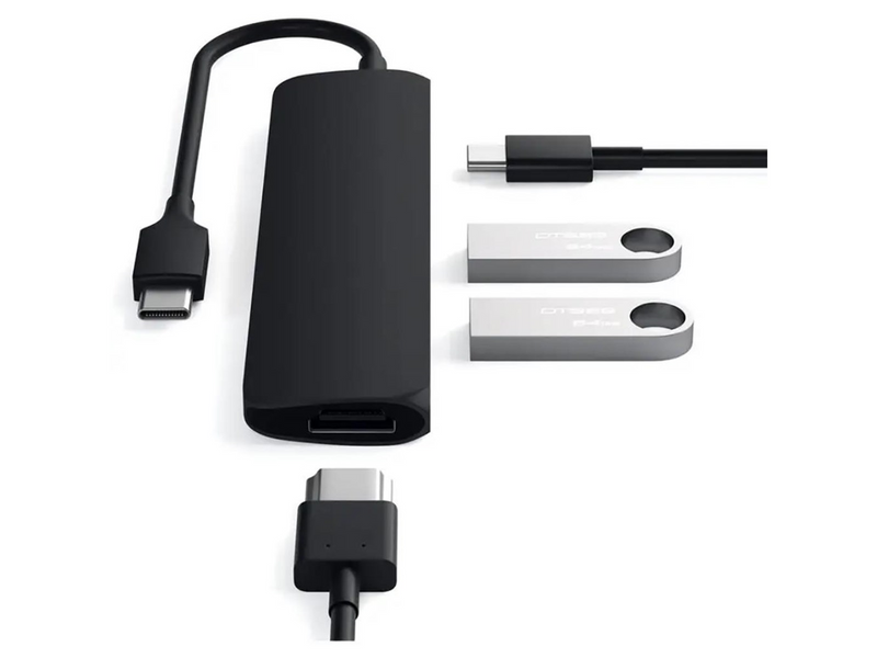 Satechi Type-C Slim Multi-Port Adapter 4K - Black