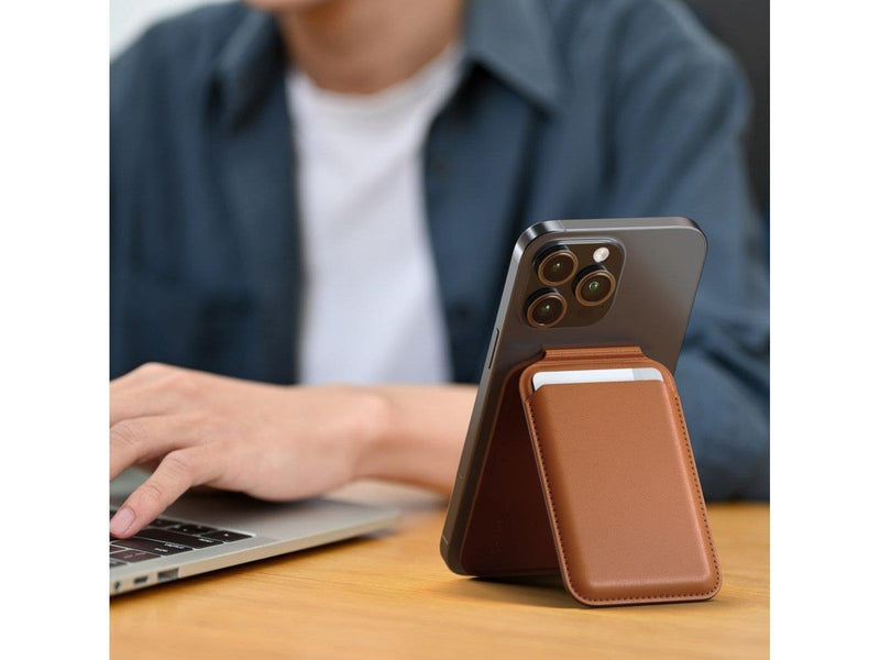 Satechi Magnetic Wallet Stand - Brown