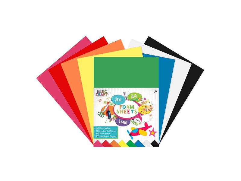 Creative Craft Group Foam Sheets A4 8 Sheets