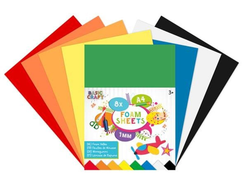 Creative Craft Group Foam Sheets A4 8 Sheets