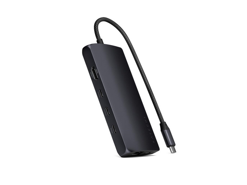 Satechi USB-C Multiport Adapter 8K with Ethernet V3 - Midnight