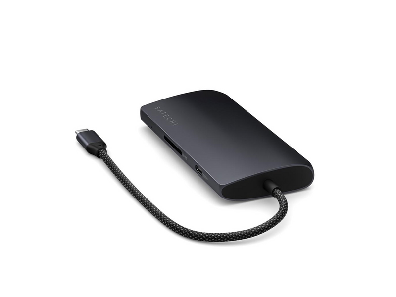 Satechi USB-C Multiport Adapter 8K with Ethernet V3 - Midnight