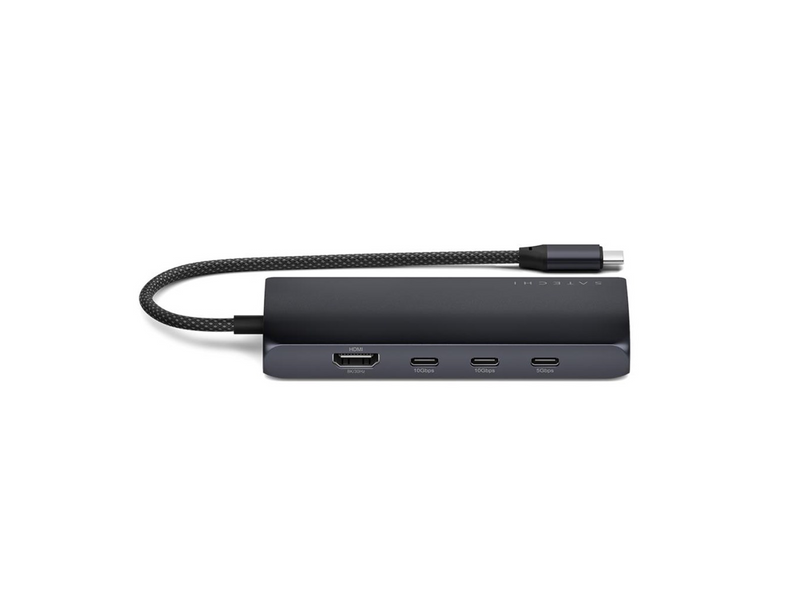 Satechi USB-C Multiport Adapter 8K with Ethernet V3 - Midnight