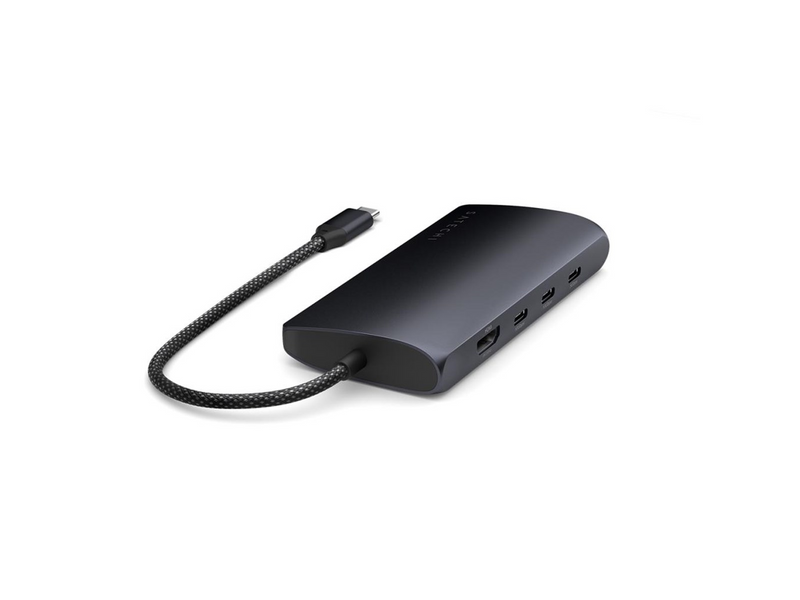 Satechi USB-C Multiport Adapter 8K with Ethernet V3 - Midnight