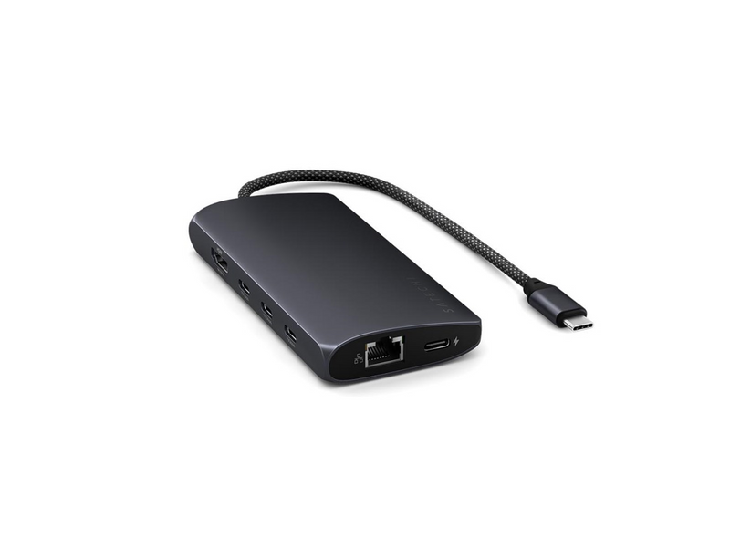 Satechi USB-C Multiport Adapter 8K with Ethernet V3 - Midnight