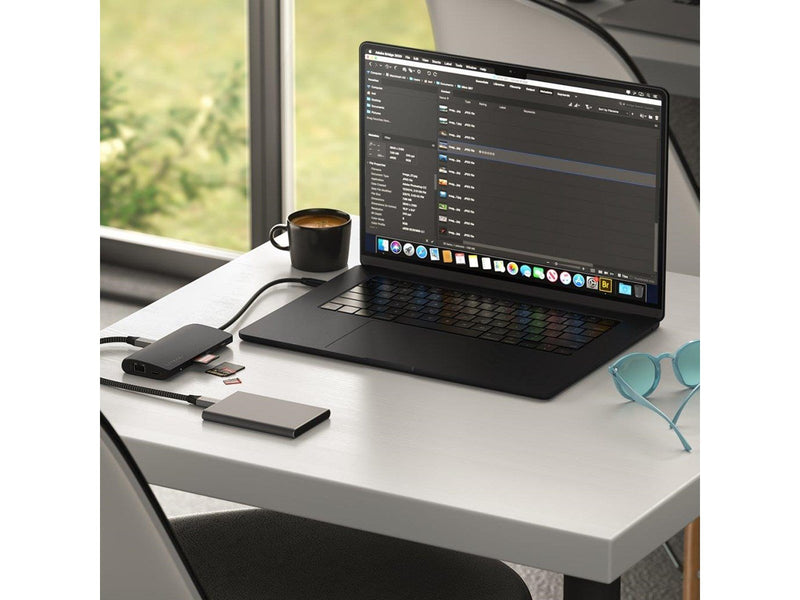 Satechi USB-C Multiport Adapter 8K with Ethernet V3 - Midnight