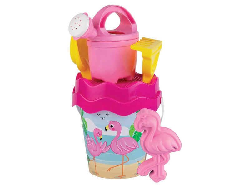 Androni Bucket set Flamingo 6 pieces.
