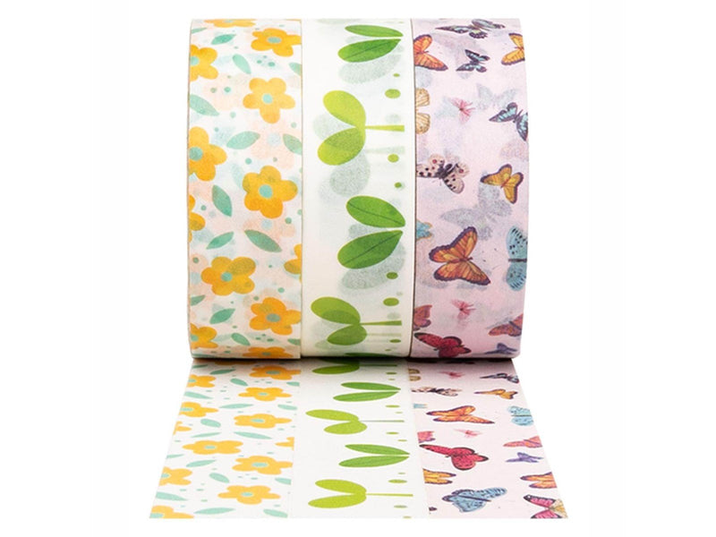 Colorations - Washi Tape Spring 3 Rolls 5mtr.
