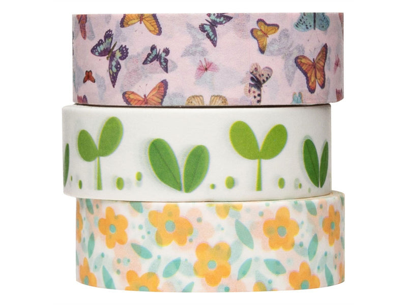 Colorations - Washi Tape Spring 3 Rolls 5mtr.