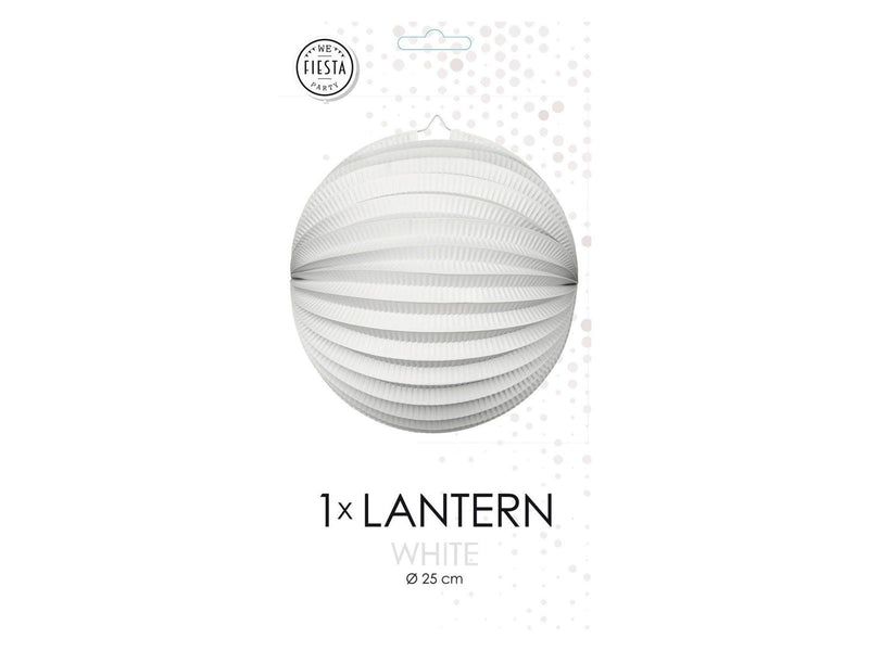 Globos Paper Lantern Round White 25cm