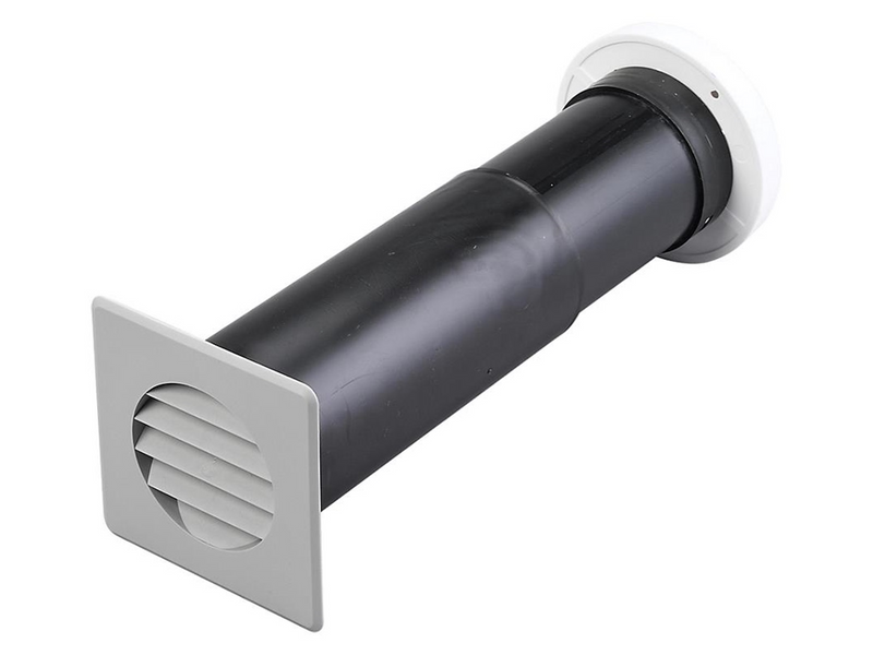 Duka Telescopic valve Type 300 Ø75 mm grey/white