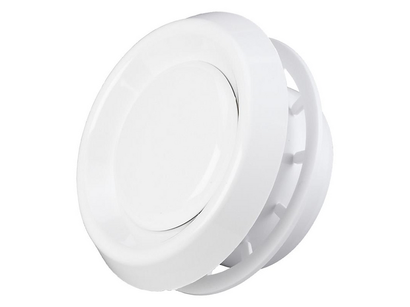 Duka Exhaust and intake valve Type 100 VRF Ø100 mm white