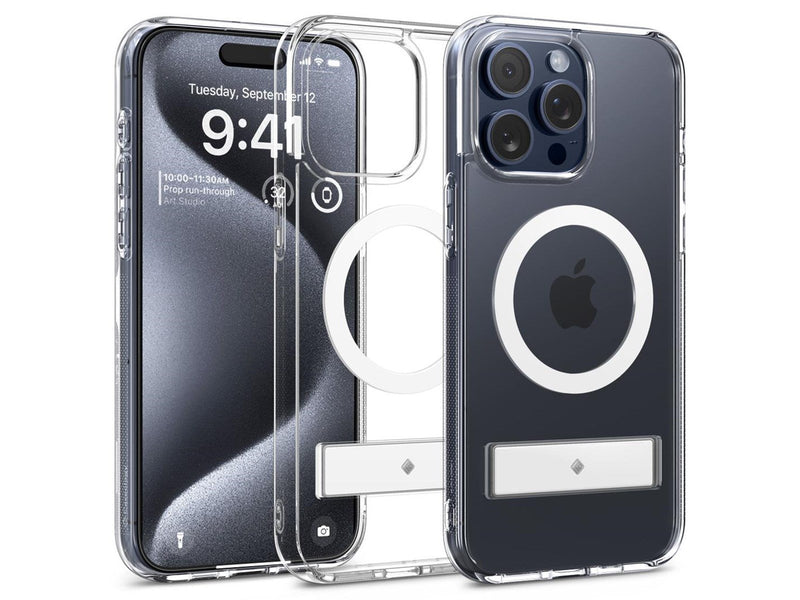 Spigen Caseology by  Capella MagSafe Kickstand - clear white - iPhone 15 Pro