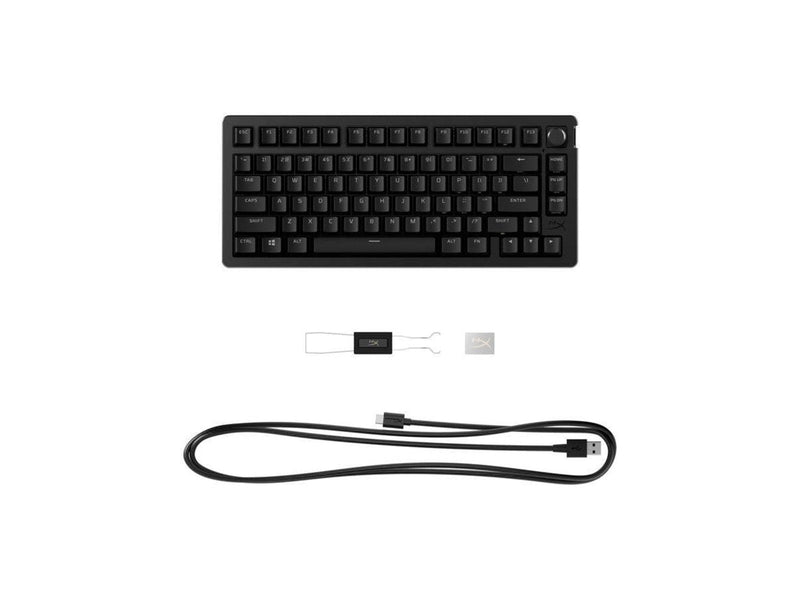 HyperX Alloy Rise 75% - Gaming Tastaturen - ohne Numpad - Englisch - US - Schwarz