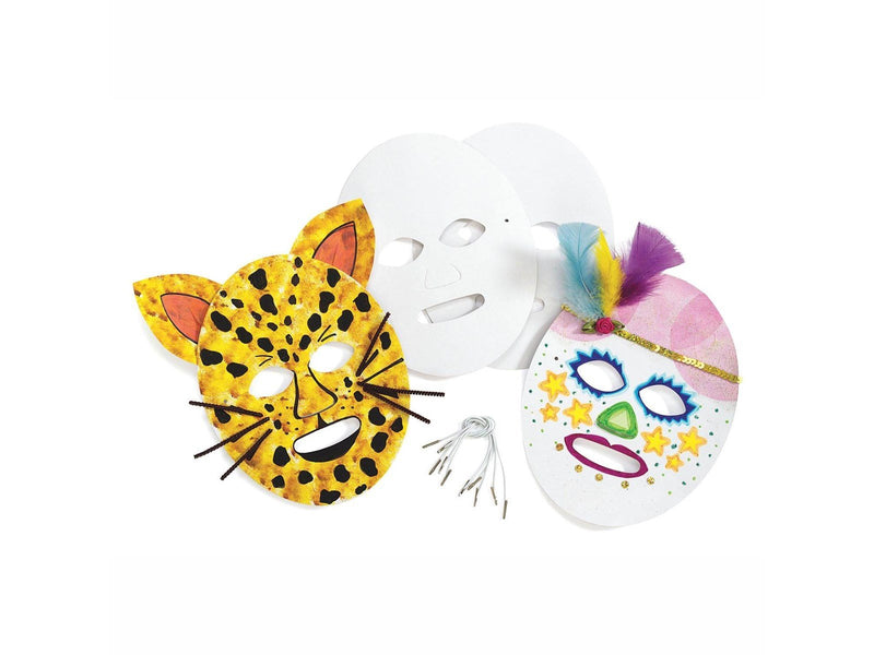 Colorations - Make and Decorate your own Cardboard Masks Set of 24