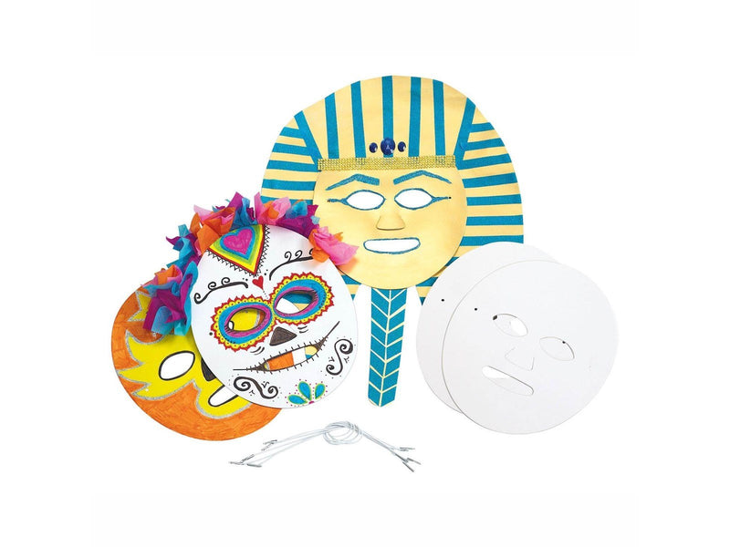 Colorations - Make and Decorate your own Cardboard Masks Set of 24