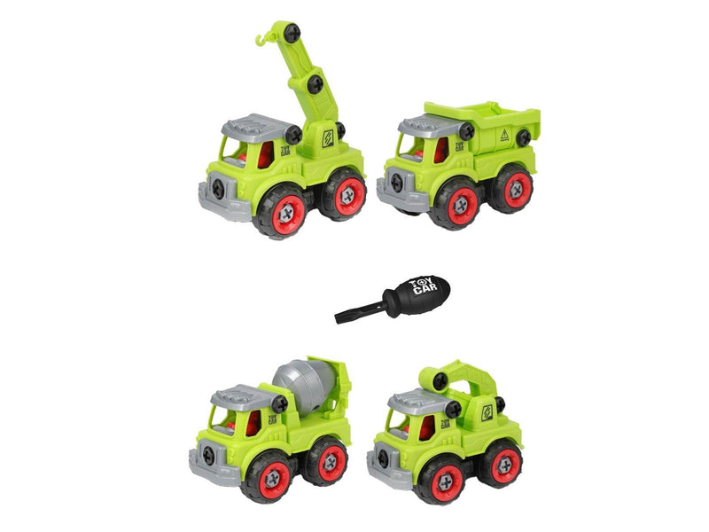 Toi-Toys Cars & Trucks Construction vehicles with screwdriver