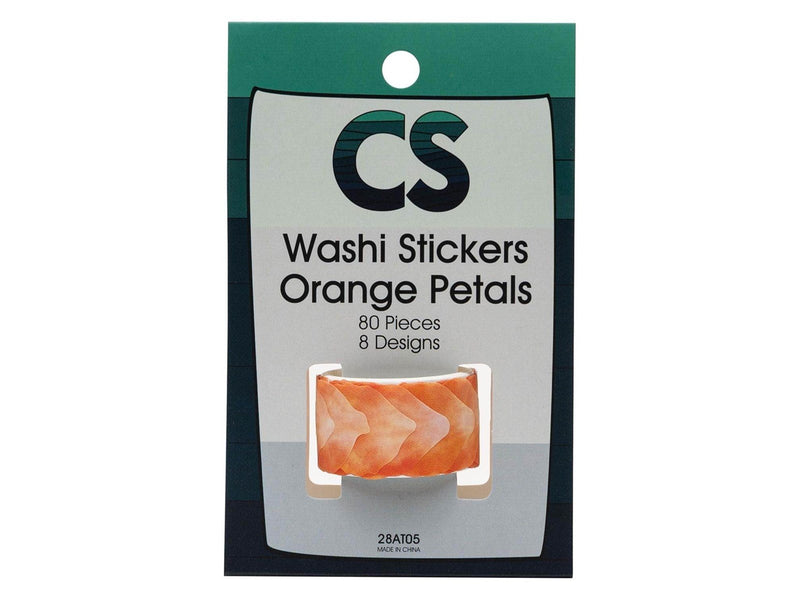 Colorations Washi Stickers - Orange Petals 80pcs.