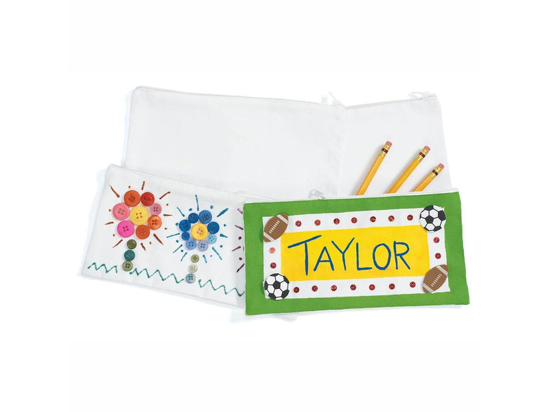 Colorations - Decorate your own Pencil Case Canvas Set of 12
