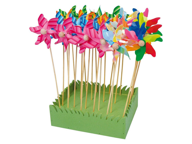 Small Foot - Windmill with Wooden Stick 28cm 24 pcs.