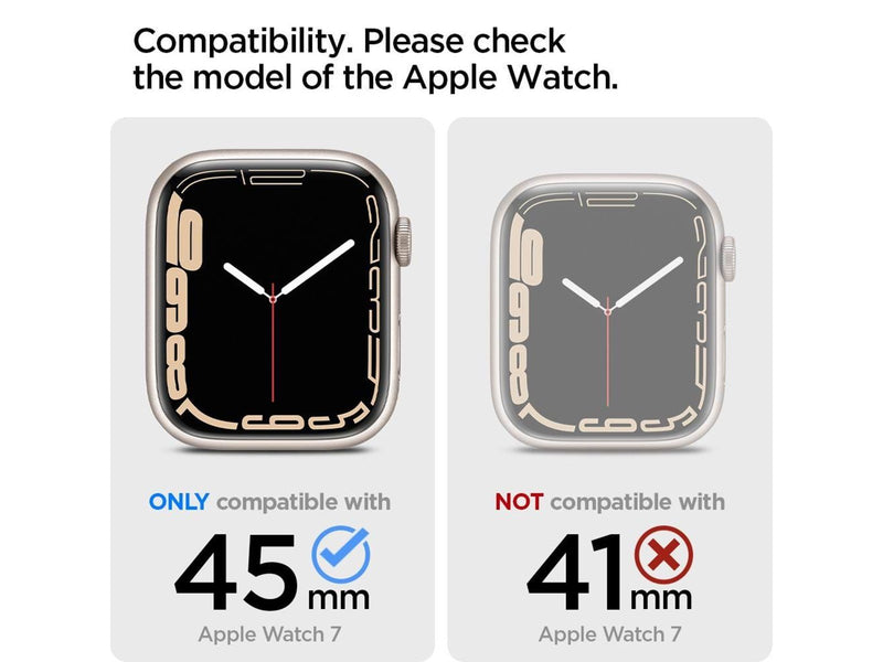 Spigen Ultra Hybrid - space clear - Apple Watch 9/8/7 45mm