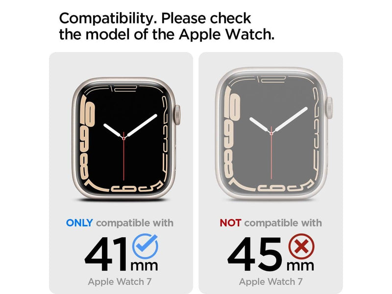 Spigen Ultra Hybrid - crystal clear - Apple Watch 9/8/7 41mm