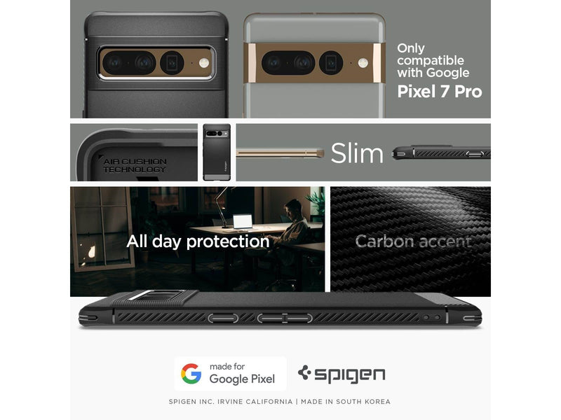 Spigen Rugged Armor - black - Google Pixel 7 Pro
