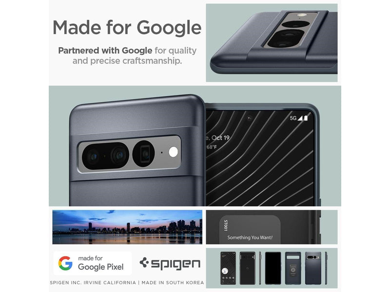 Spigen Thin Fit - metal slate - Google Pixel 7 Pro