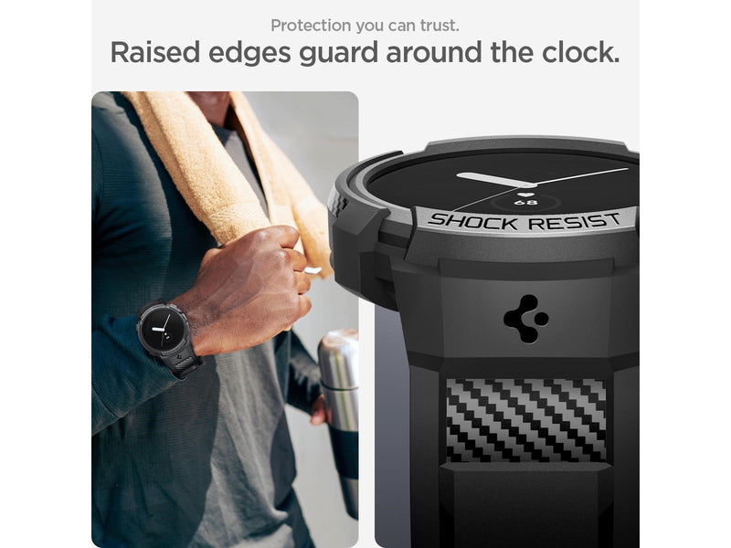 Spigen Rugged Armor Pro - black - Google Pixel Watch/Watch 2