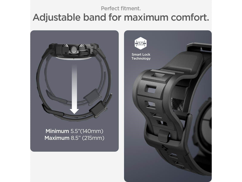 Spigen Rugged Armor Pro - black - Google Pixel Watch/Watch 2