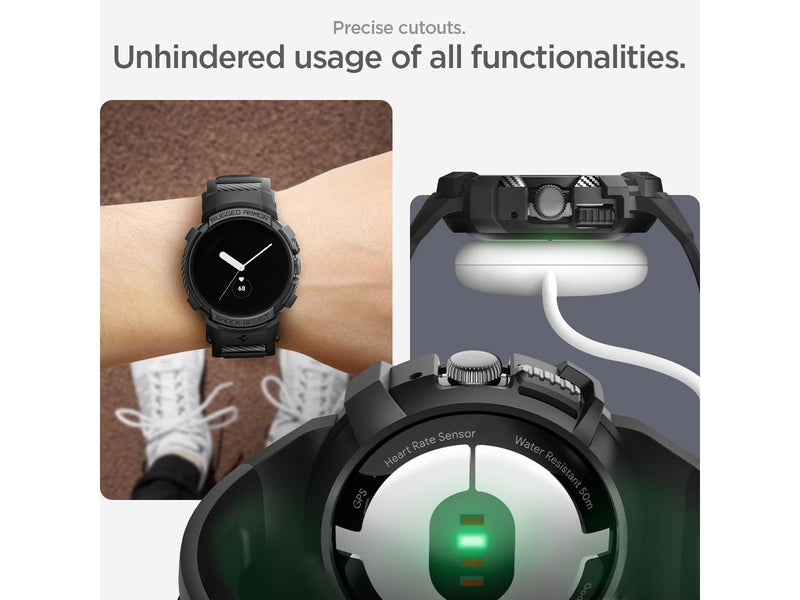 Spigen Rugged Armor Pro - black - Google Pixel Watch/Watch 2